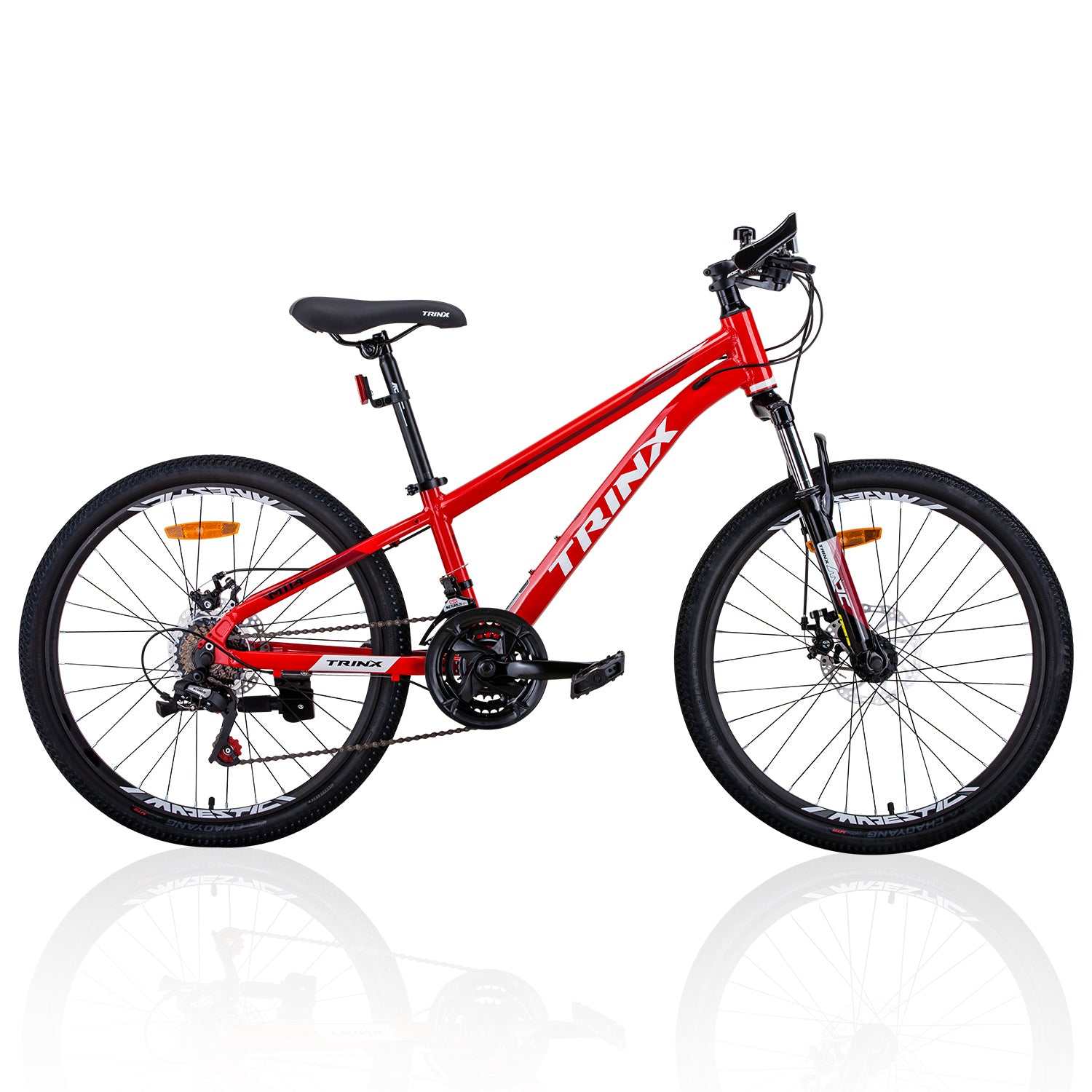 24 Inch Childrens Mountain Bike with 21 Speed | Red