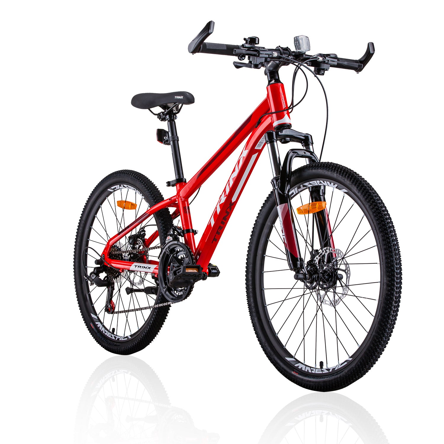 Trinx M114 24 Inch Wheel Kids Mountain Bike 21 Speed MTB Red-BicycleLab.com.au