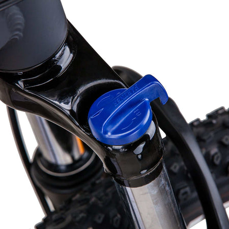 26 inch Lock-Out Suspension Mountain Bike | Matt Black White/Red