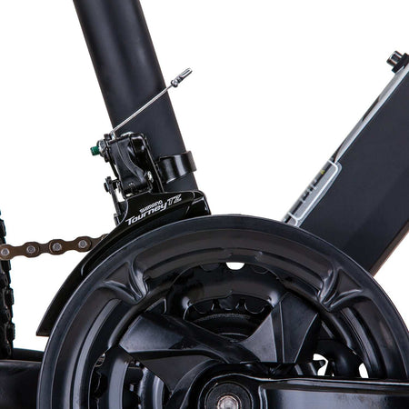 26 inch Lock-Out Suspension Mountain Bike | Matt Black White/Red