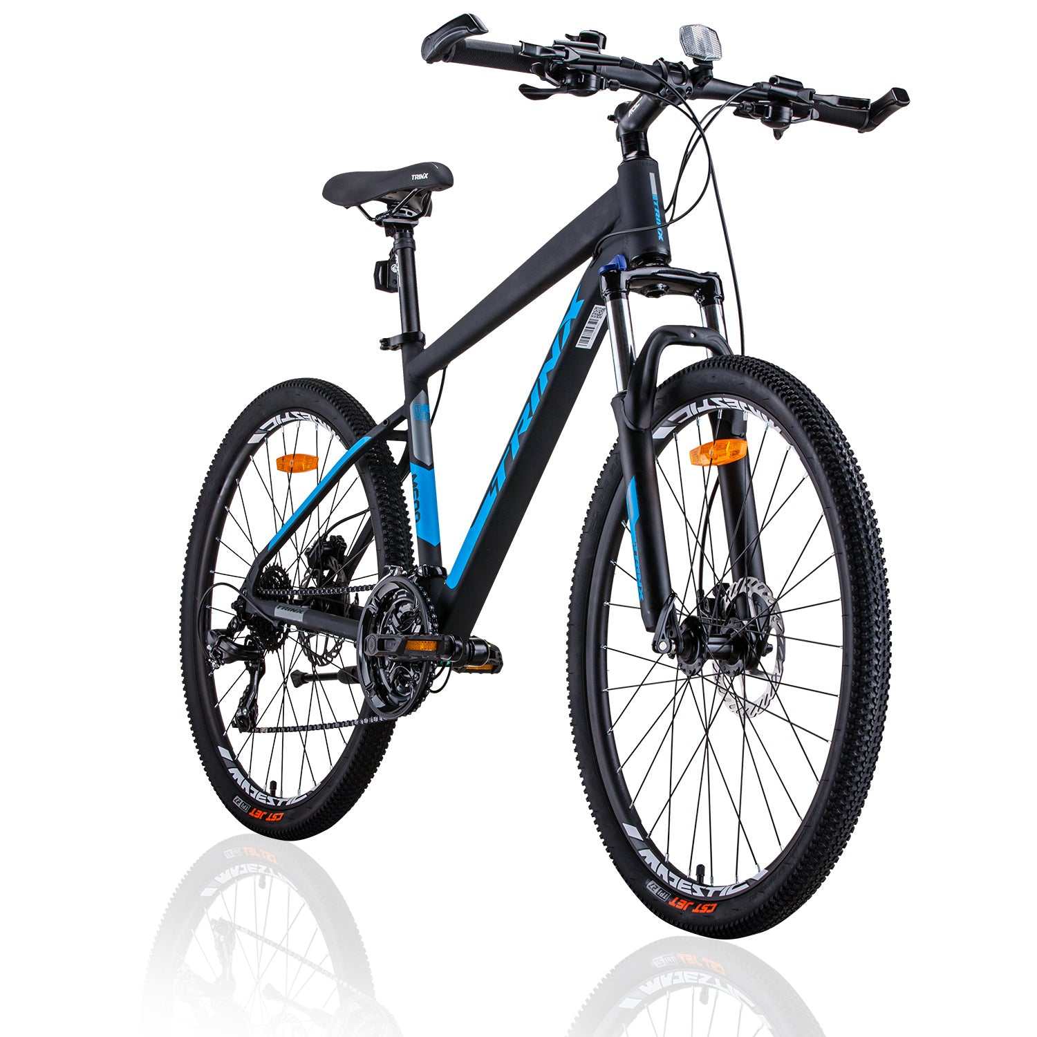 Hydraulic Lockout Suspension Mountain Bike with 24 Speed | Blue