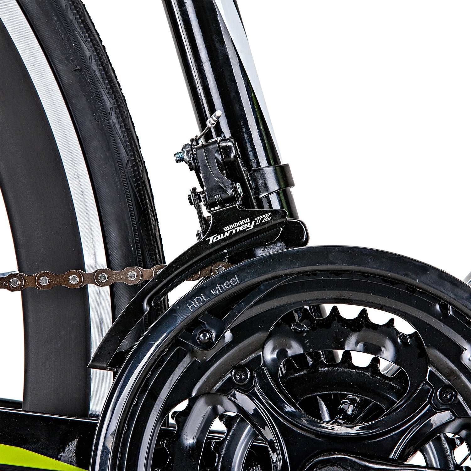 700C Road Bike with 21 Speed | Black/Green