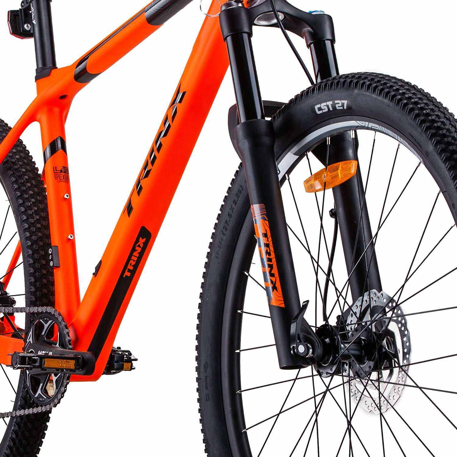 Carbon Fibre Mountain Bike with Hydraulic Disc Braking | Orange