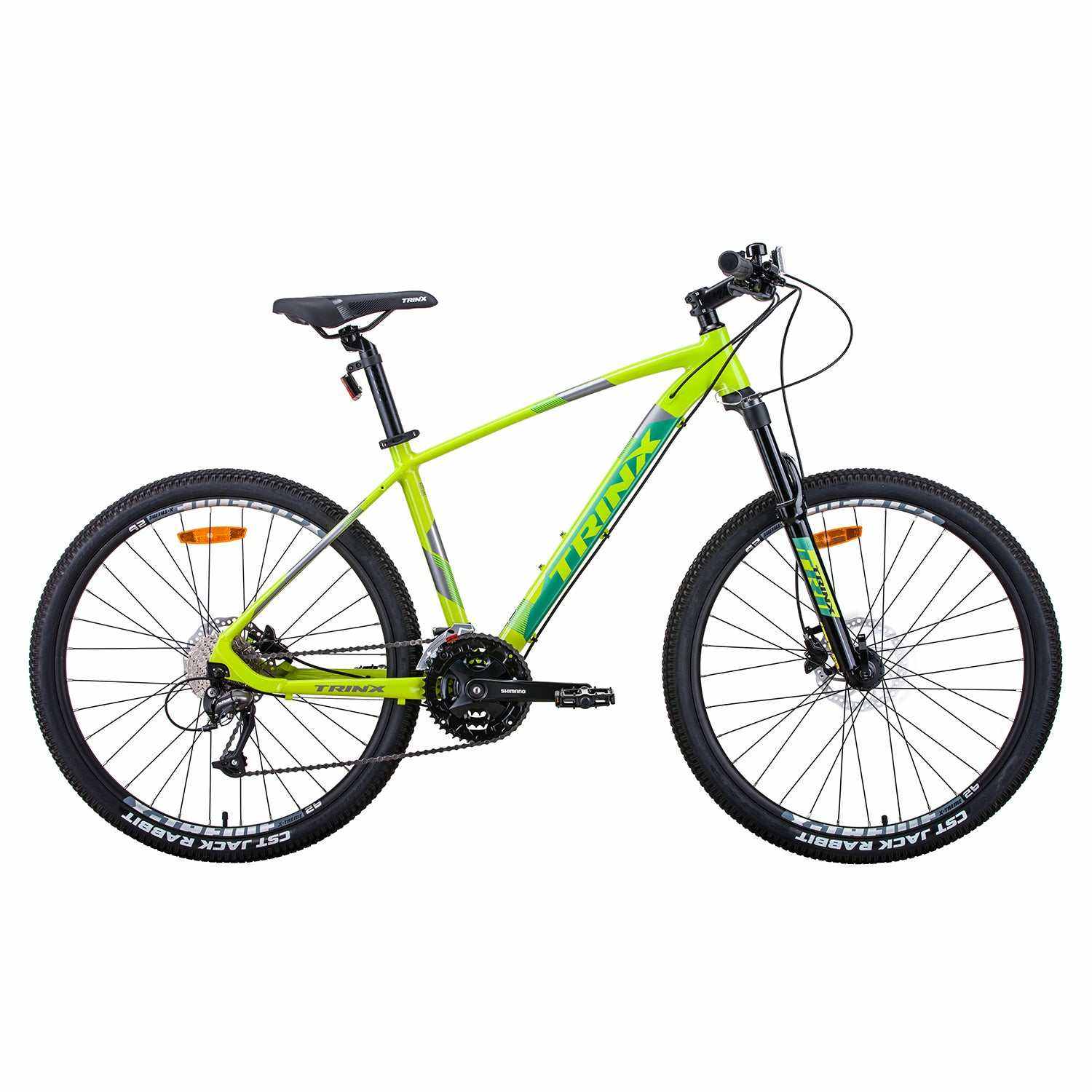 700C Mountain Bike with 27 Speed | Yellow/Grey Green