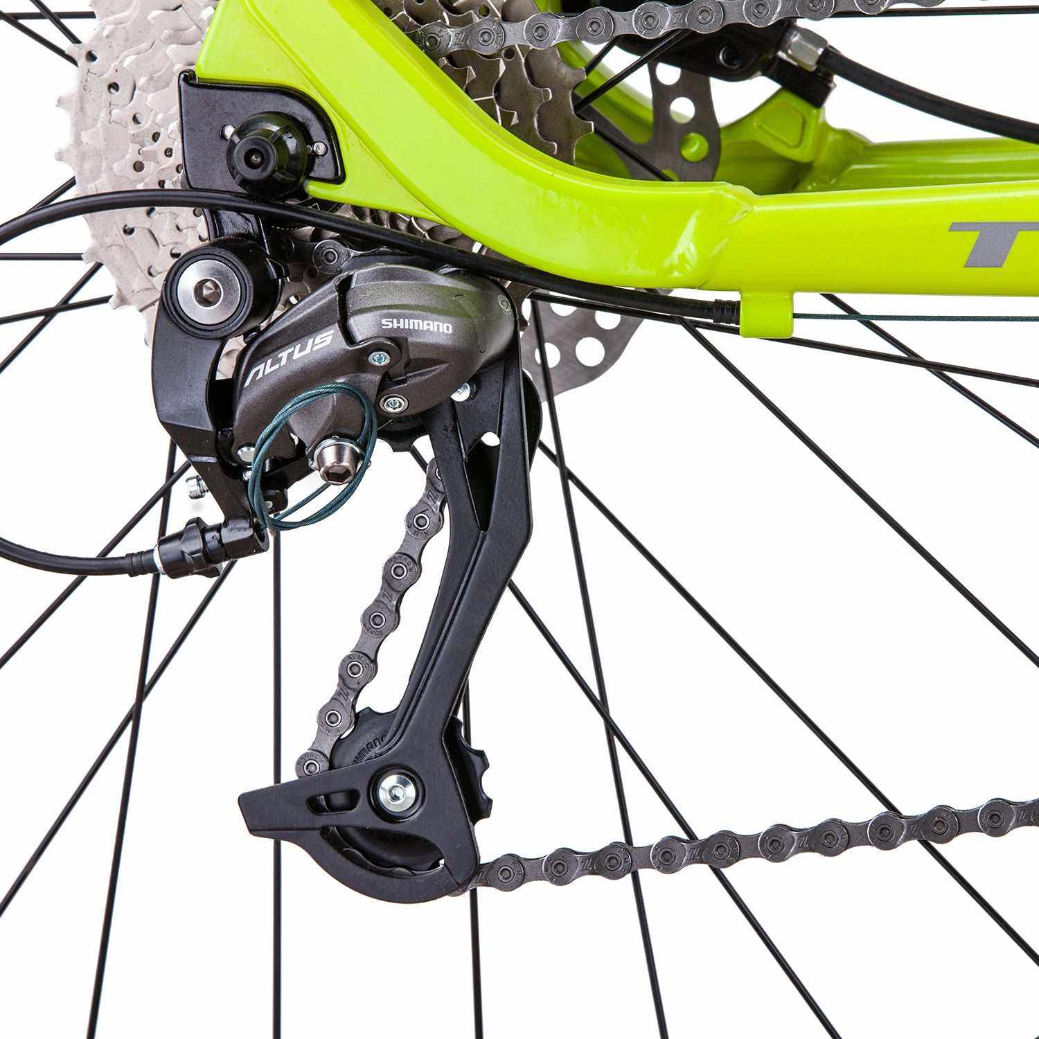 700C Mountain Bike with 27 Speed | Yellow/Grey Green