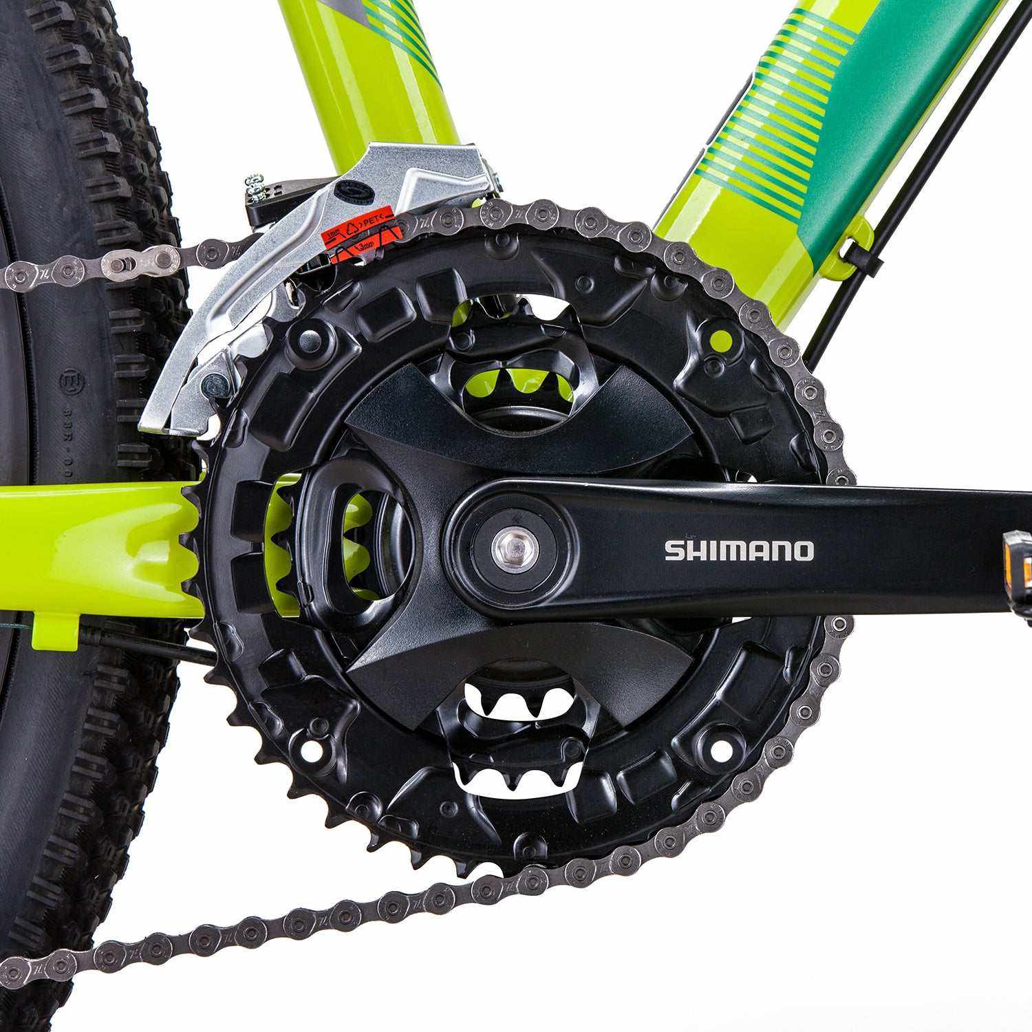 700C Mountain Bike with 27 Speed | Yellow/Grey Green