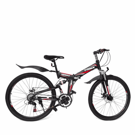 26 Inch Foldable Mountain Bike with 21 Speed | Black