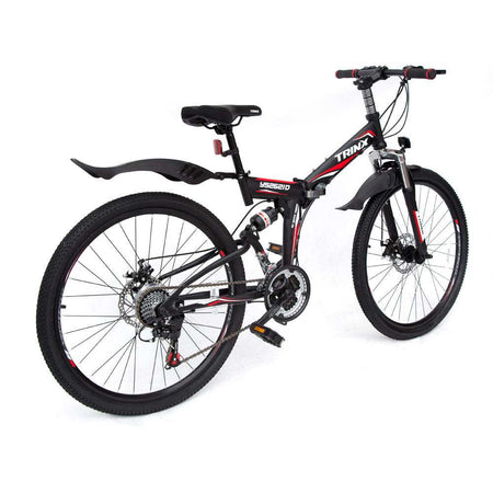 26 Inch Foldable Mountain Bike with 21 Speed | Black