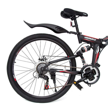 26 Inch Foldable Mountain Bike with 21 Speed | Black