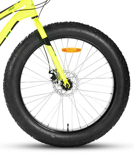 26 Inch All Terrain Fat Tyre Bike | Lime Green