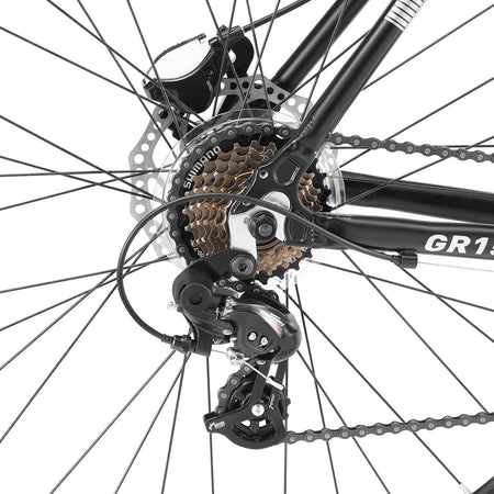 700C Adventure Road Bike with 14 Speed | Black Ember