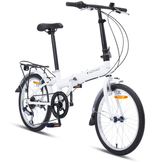 Progear Bikes Nomad Folding Bike 20 in Pearl White"-BicycleLab.com.au