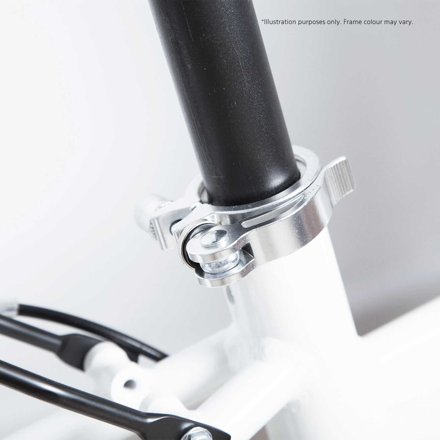 20 Inch Electric Folding Bicycle in Pearl White