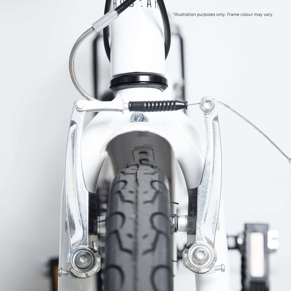 20 Inch Electric Folding Bicycle in Pearl White