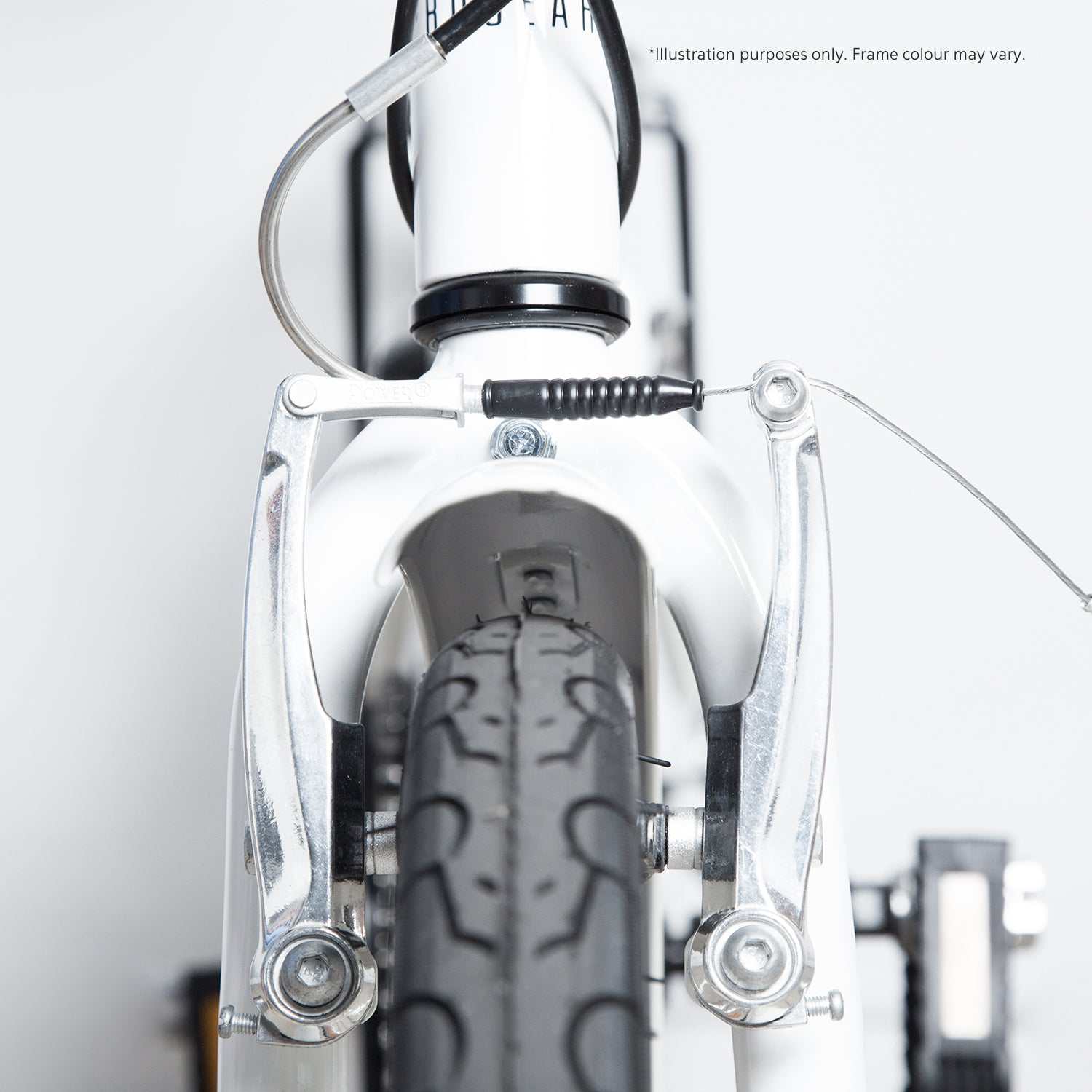 20 Inch Electric Folding Bicycle in Pearl White