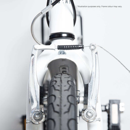 20 Inch Electric Folding Bicycle in Pearl White