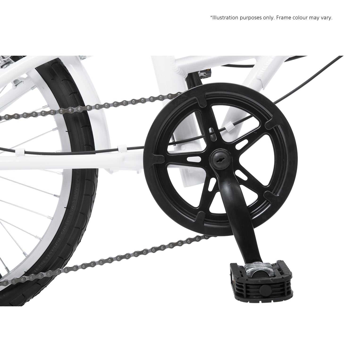20 Inch Electric Folding Bicycle in Pearl White