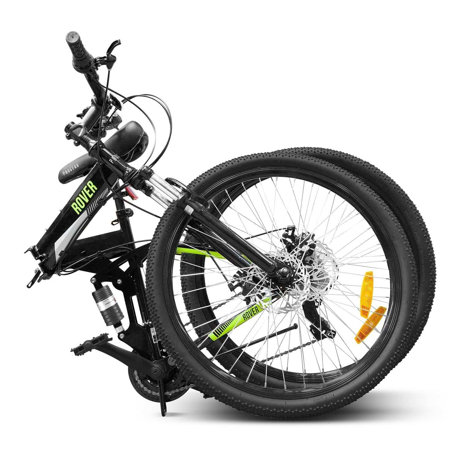 26 Inch Dual Suspension Folding Mountain Bike | Black