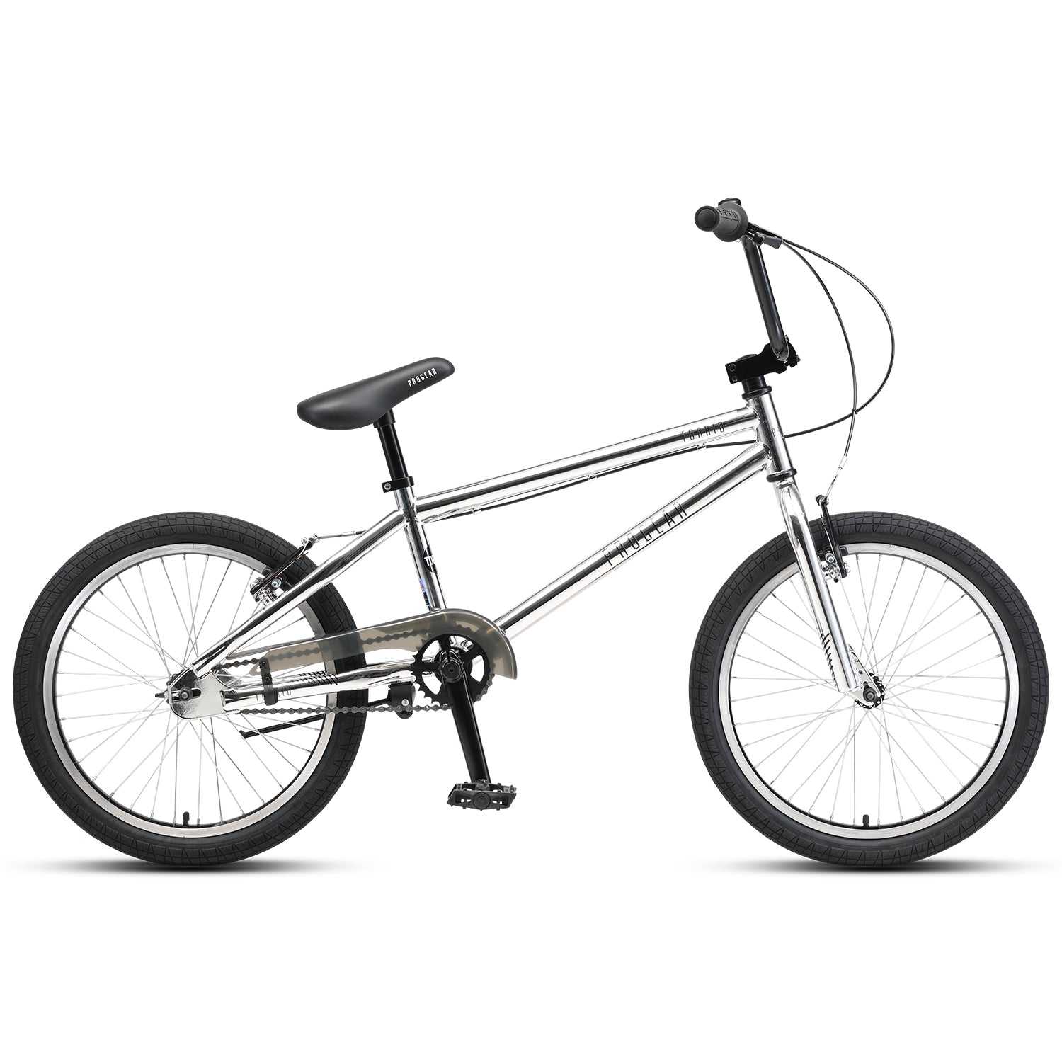 20 Inch BMX Bike with steel frame in Metallic Chrome