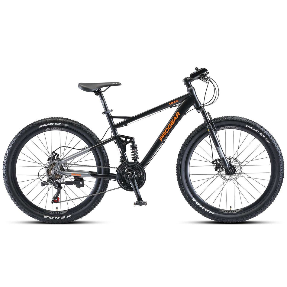 Progear Bikes Trail Dual Suspension MTB 26*17 in Stealth Black"