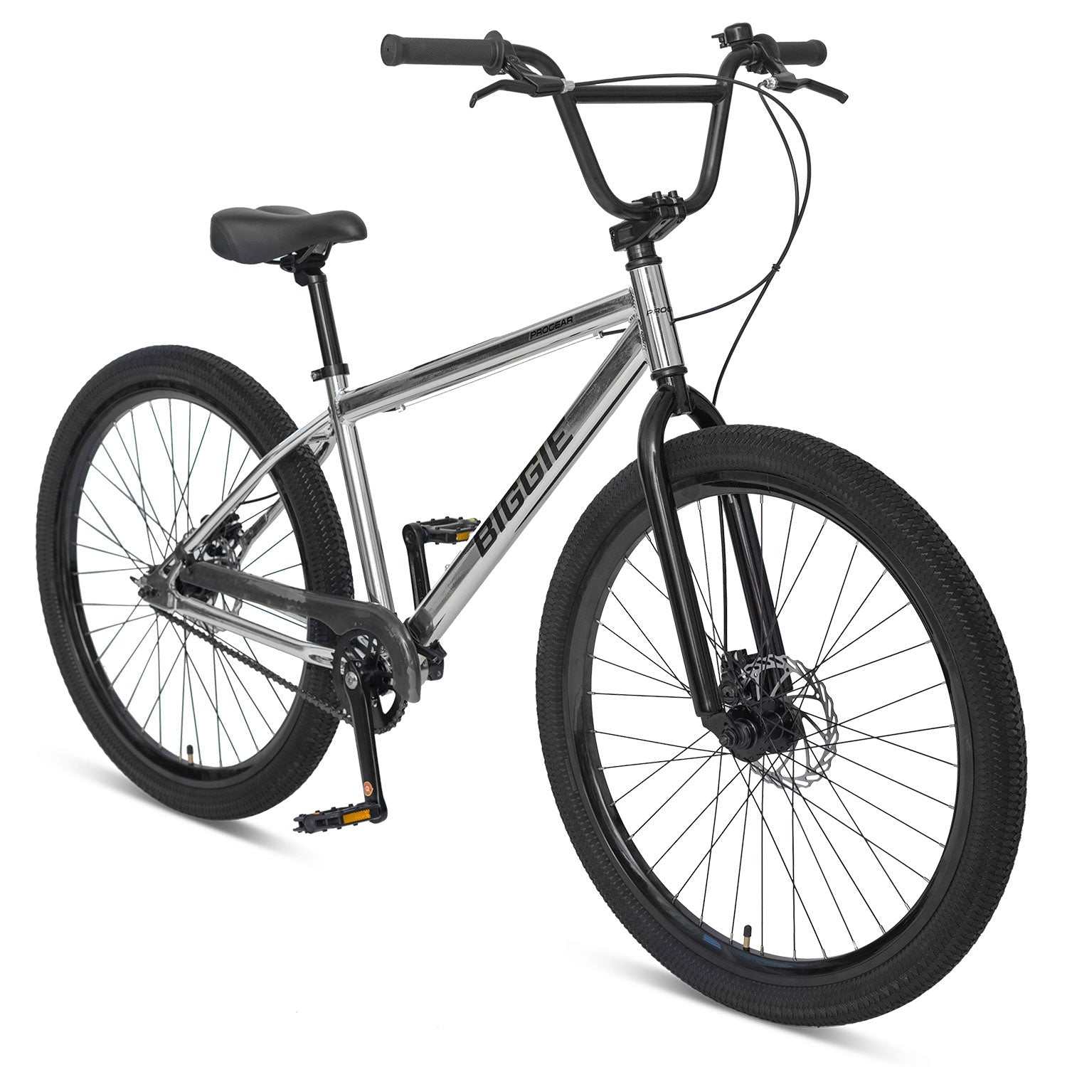 Progear Bikes Biggie BMX Bike 27.5 in Chrome"