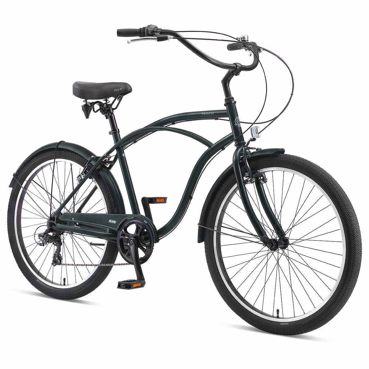 Progear Bikes Miami R7 Mens Cruiser 26*19" Forest Green (S-Ride Versio