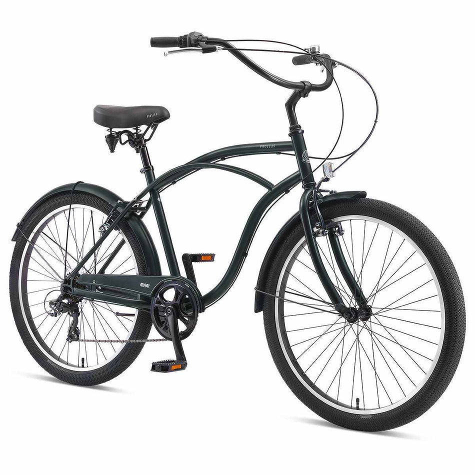 Progear Bikes Miami R7 Mens Cruiser 26*19" Forest Green (S-Ride Versio