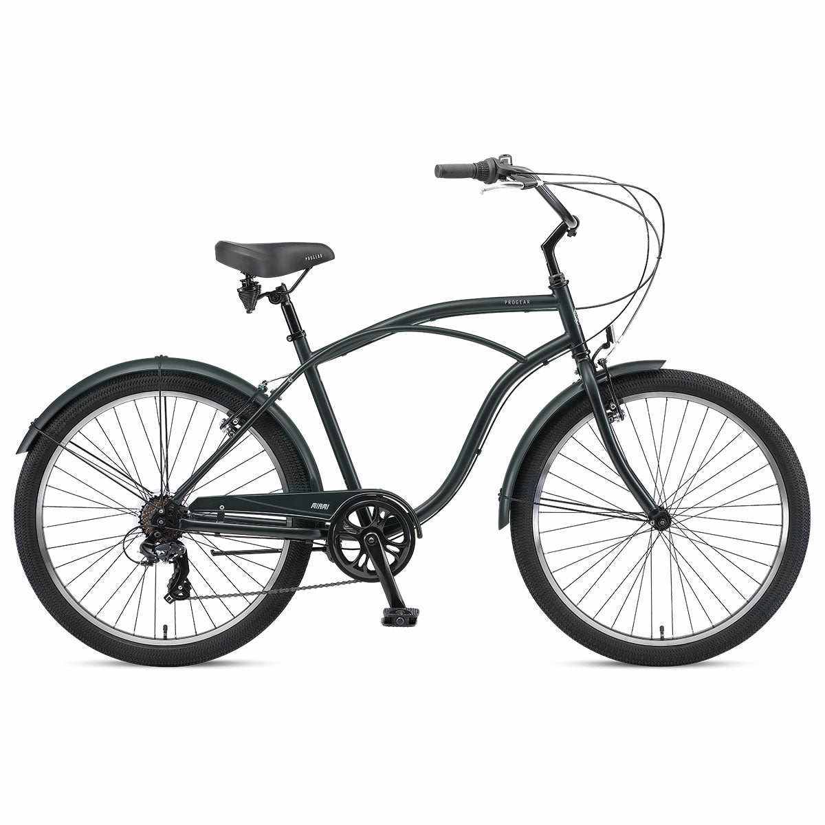 Progear Bikes Miami R7 Mens Cruiser 26*19" Forest Green (S-Ride Versio