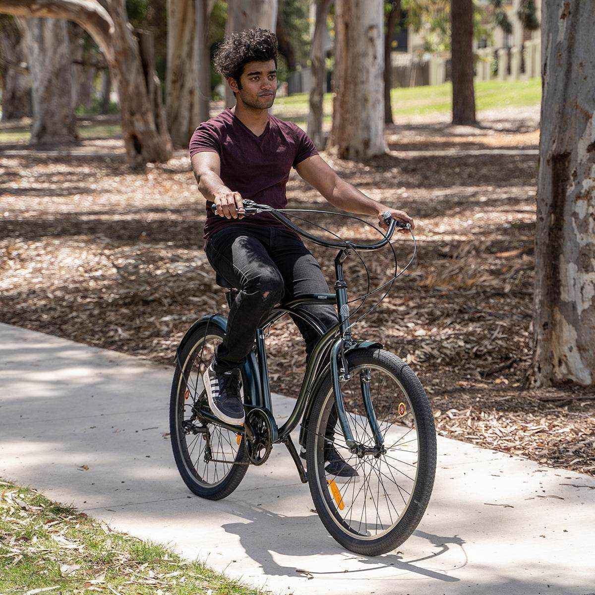 Progear Bikes Miami R7 Mens Cruiser 26*19" Forest Green (S-Ride Versio