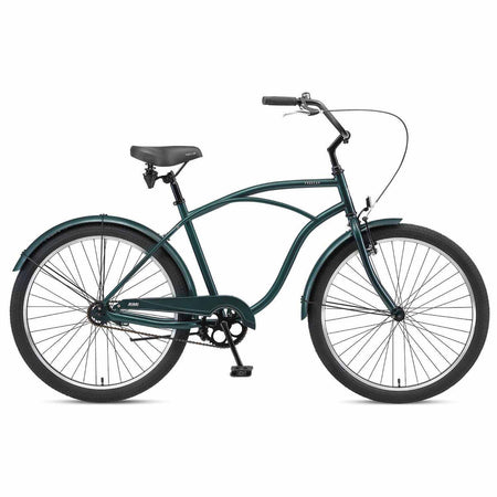 26 Inch Alloy Mens Beach Cruiser Bike | Forest Green6*19" in Forest Green
