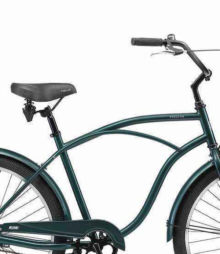 26 Inch Alloy Mens Beach Cruiser Bike | Forest Green