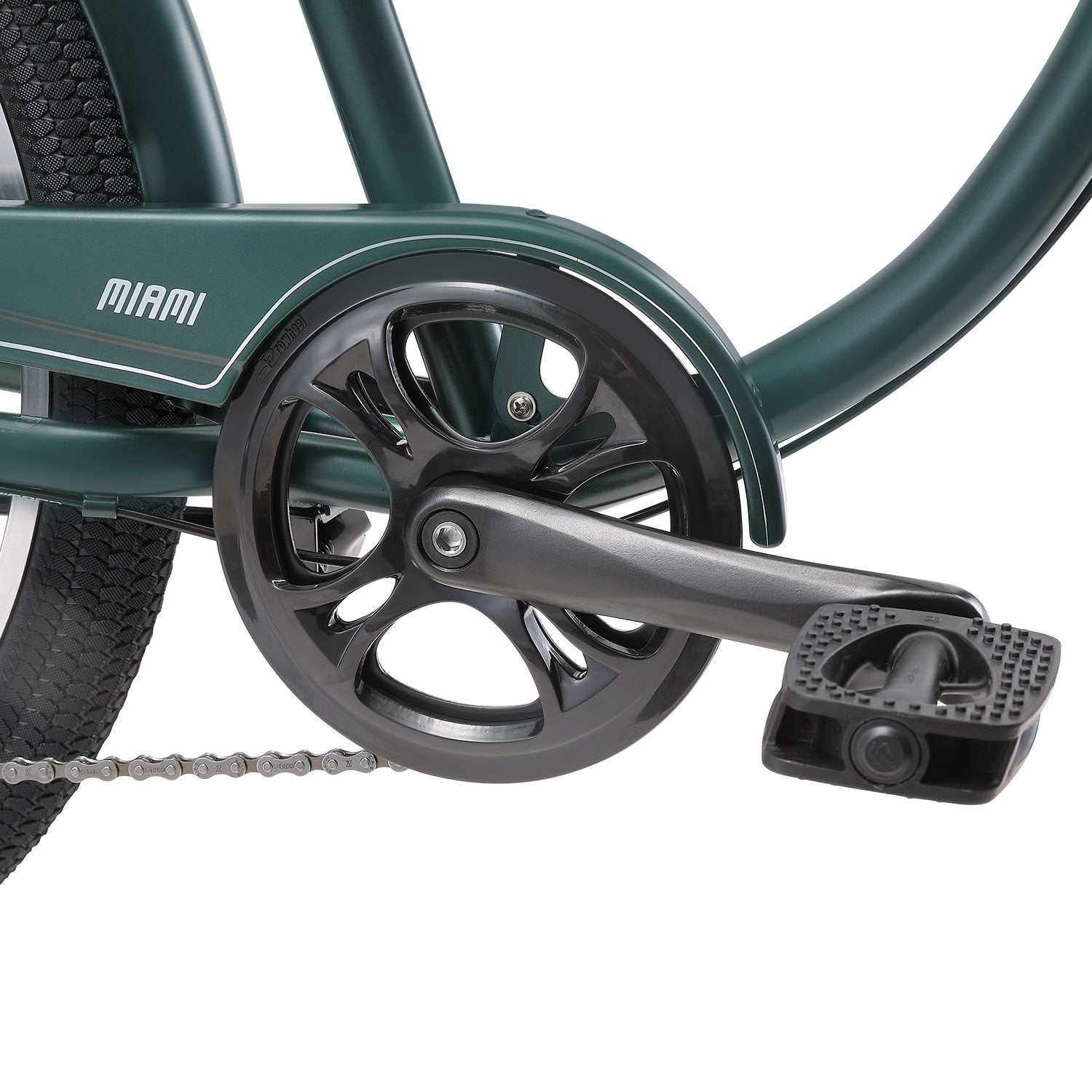 26 Inch 7 Speed Mens Beach Cruiser Bike | Forest Green