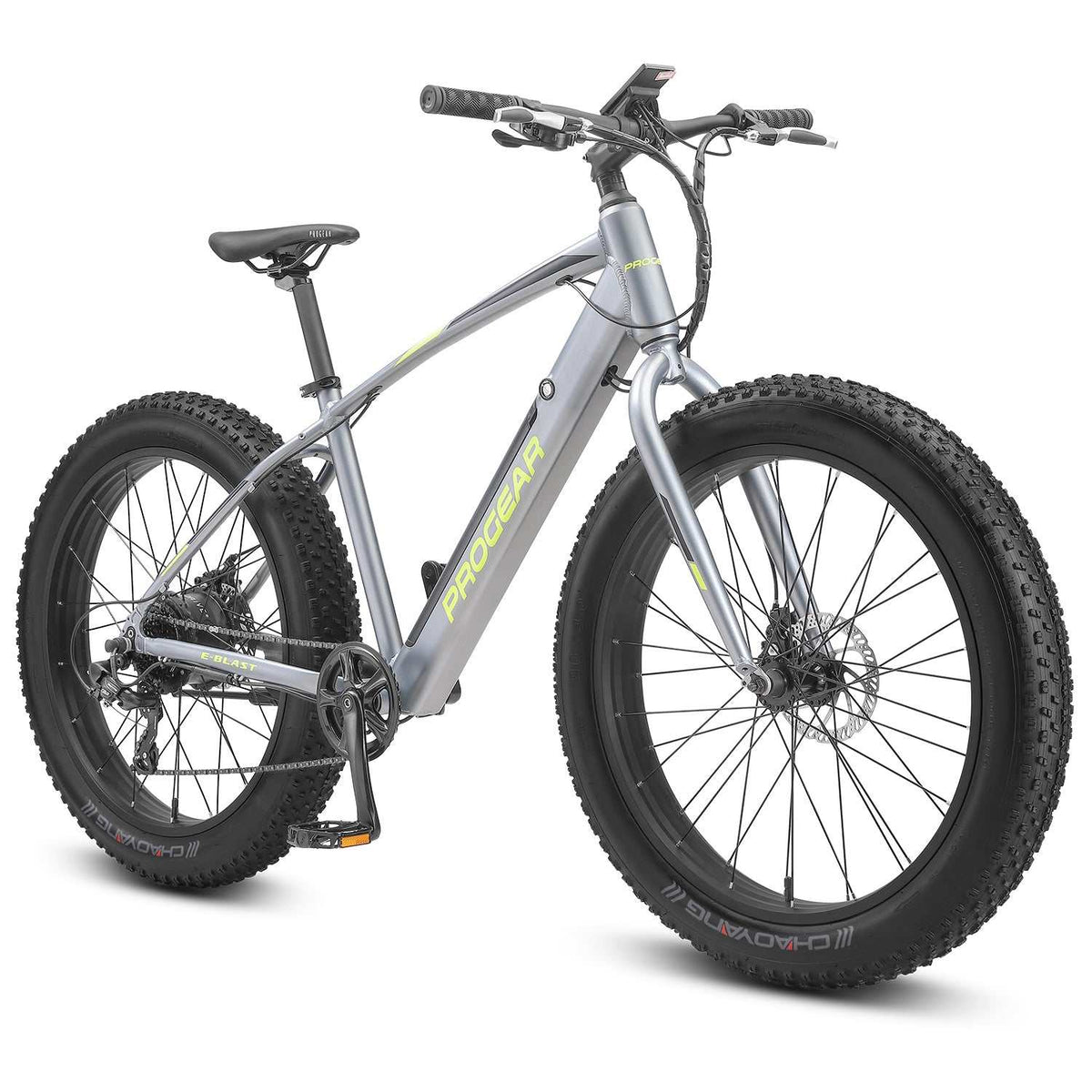 Lightweight 26 Inch Electric Fat Tyre Bike with 8 Speed | Slate