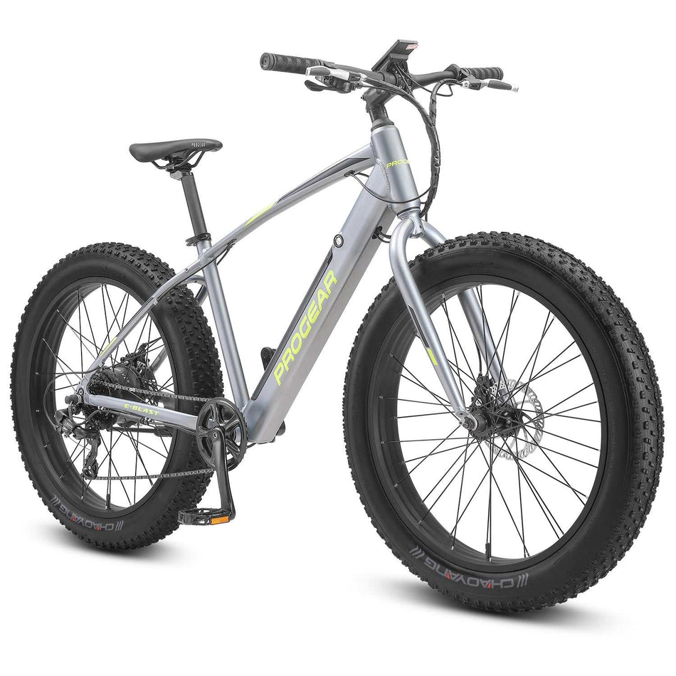 Lightweight 26 Inch Electric Fat Tyre Bike with 8 Speed | Slate