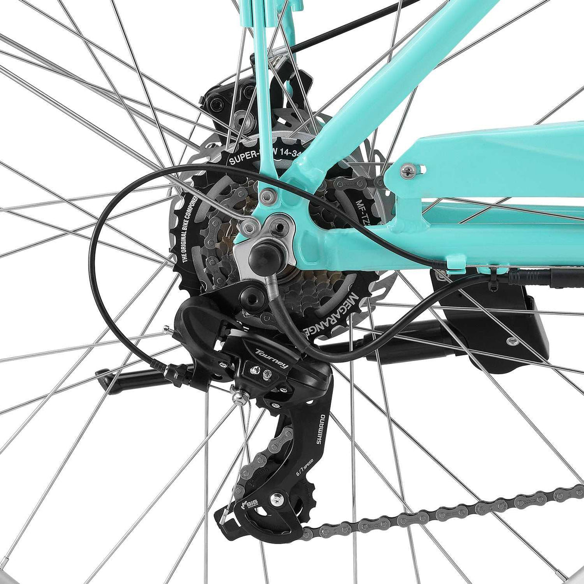 Vintage 700C Electric Bike in Seaform