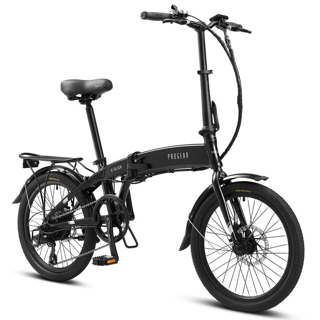 20 Inch Folding Electric Bicycle with Mechanical Disc Brakes | Black
