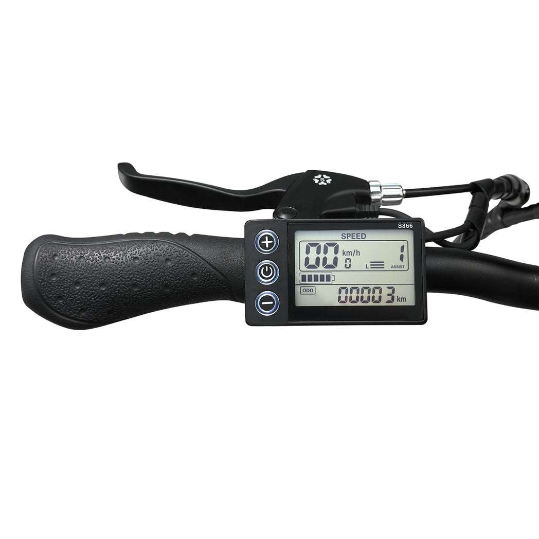 20 Inch Folding Electric Bicycle with Mechanical Disc Brakes | Black