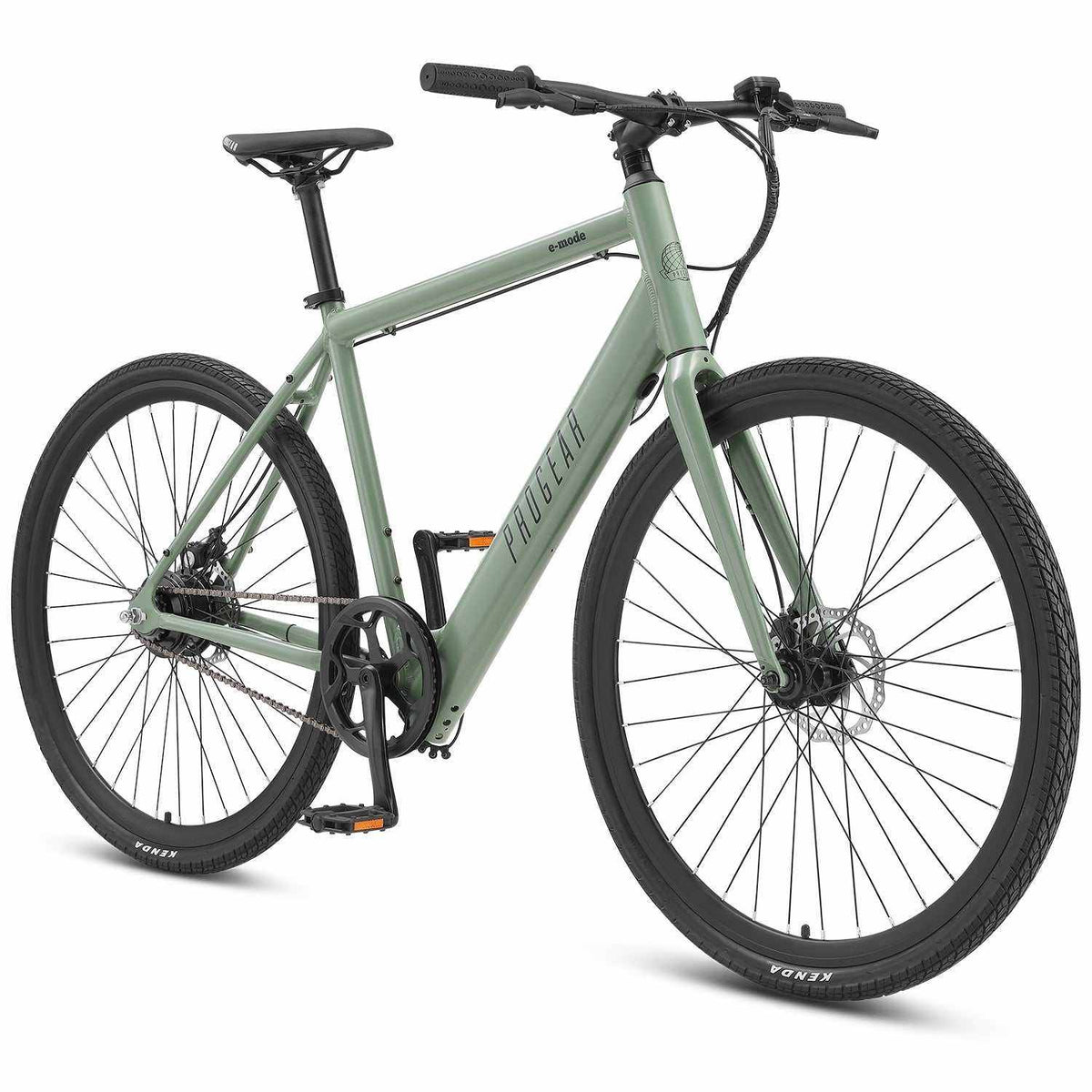 700C 53Cm Electric Urban Bike | Olive