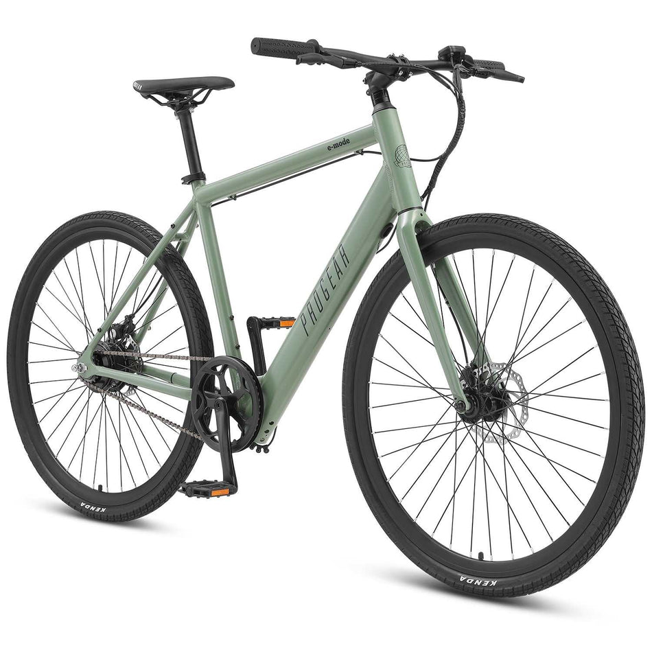 700C Urban EBike with Single Speed | Olive