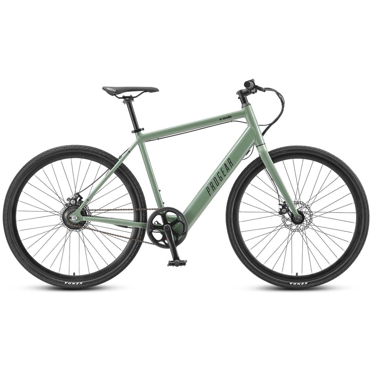 700C Urban EBike with Single Speed | Olive