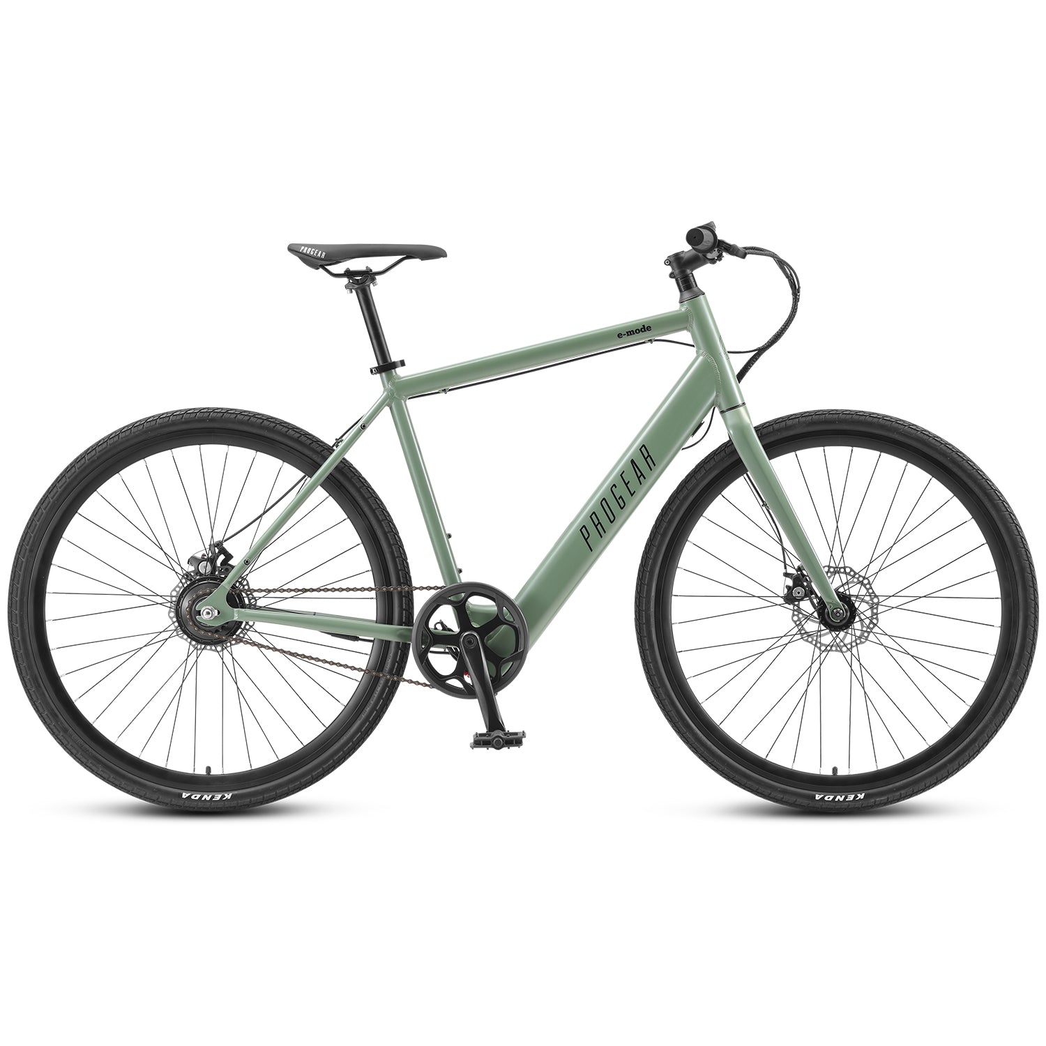 Progear Bikes E-Mode Urban E-Bike 700c*56cm in Olive-BicycleLab.com.au