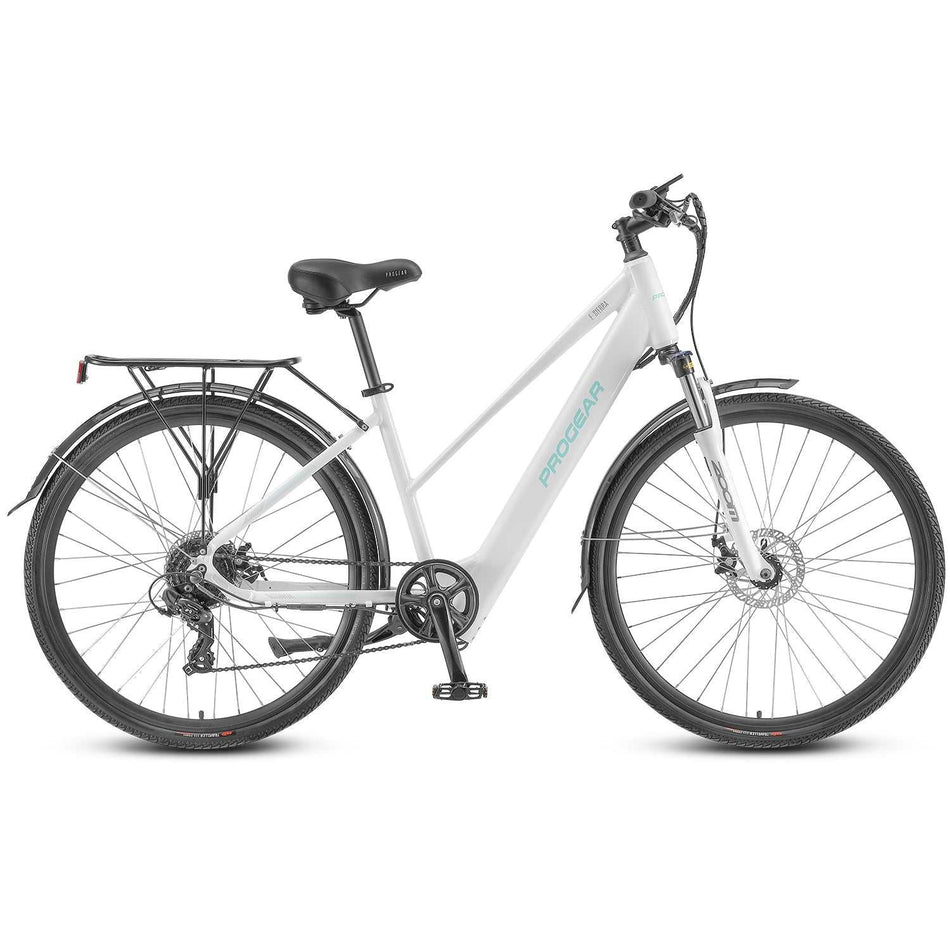 Progear Bikes E-Sierra Hybrid E-Bike Ladies 700c*17 in Whisper White"