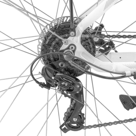 Progear Bikes E-Sierra Hybrid E-Bike Ladies 700c*17 in Whisper White"