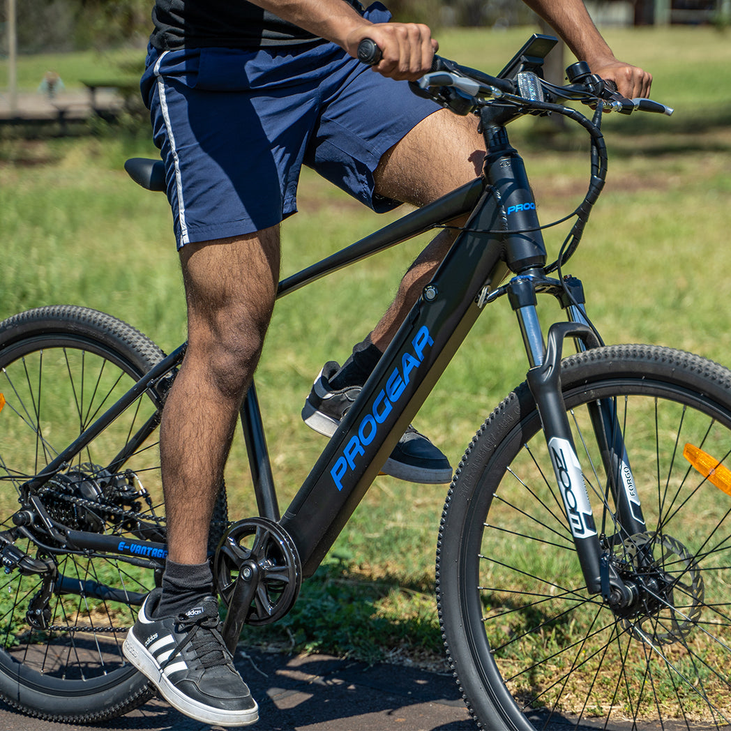 Progear Bikes E-Vantage MTB E-Bike 27.5*18 in Black Shadow"-BicycleLab.com.au