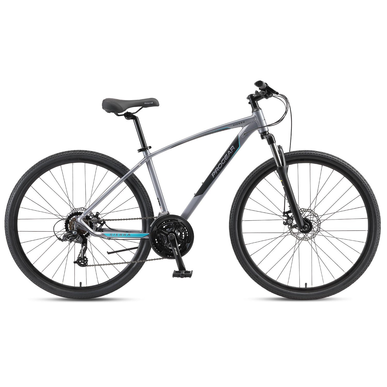 Progear Bikes Sierra Adventure/Hybrid Bike 700c*15 in Graphite"-BicycleLab.com.au