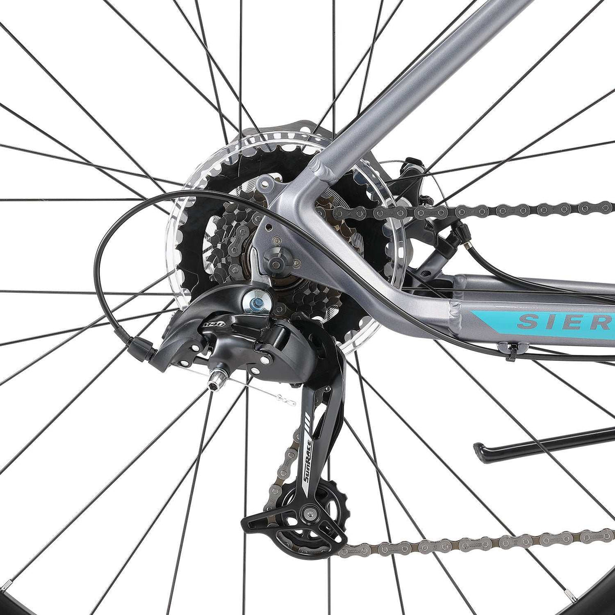 Lightweight Alloy 700C Hybrid Bike in Graphite