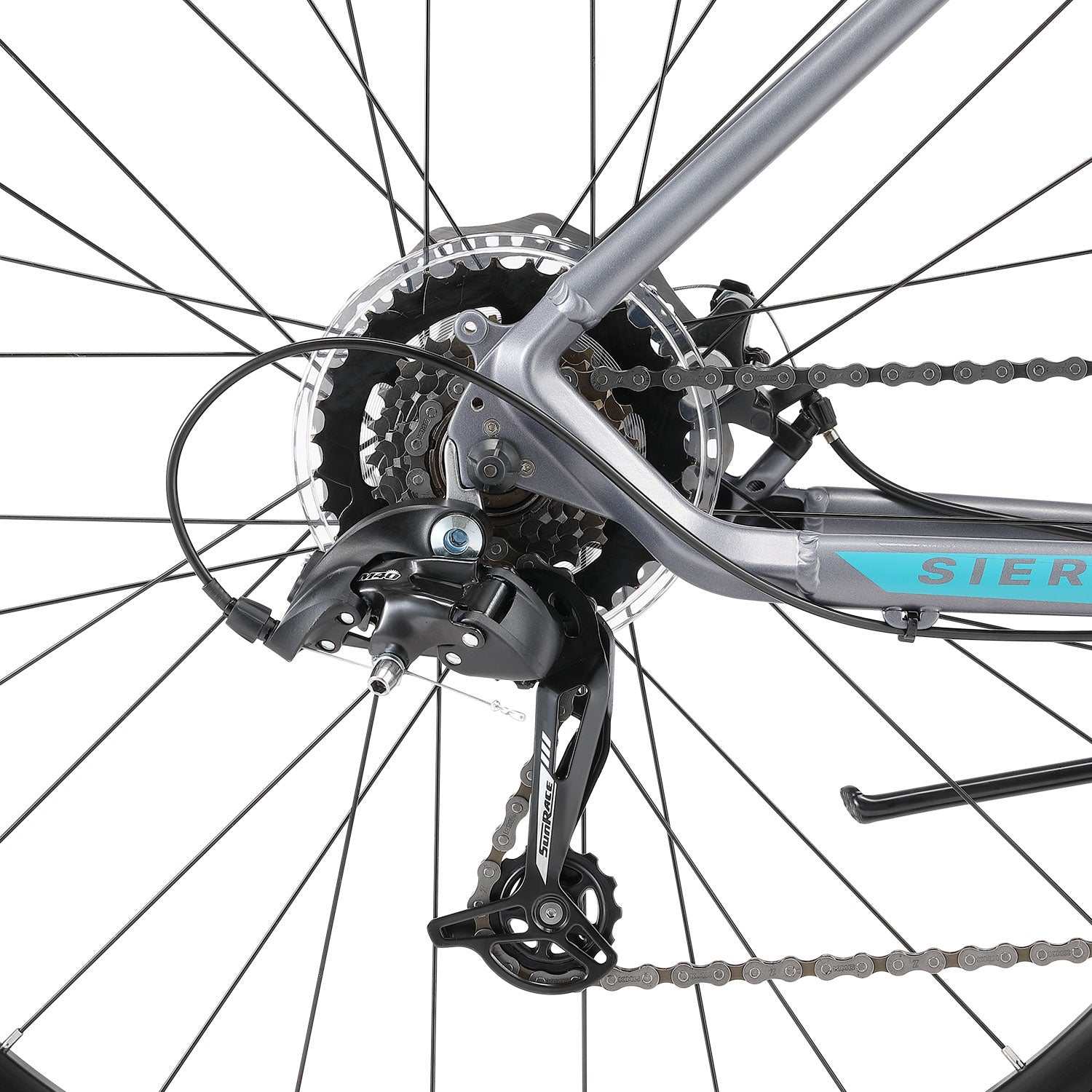 Lightweight Alloy 700C Hybrid Bike in Graphite