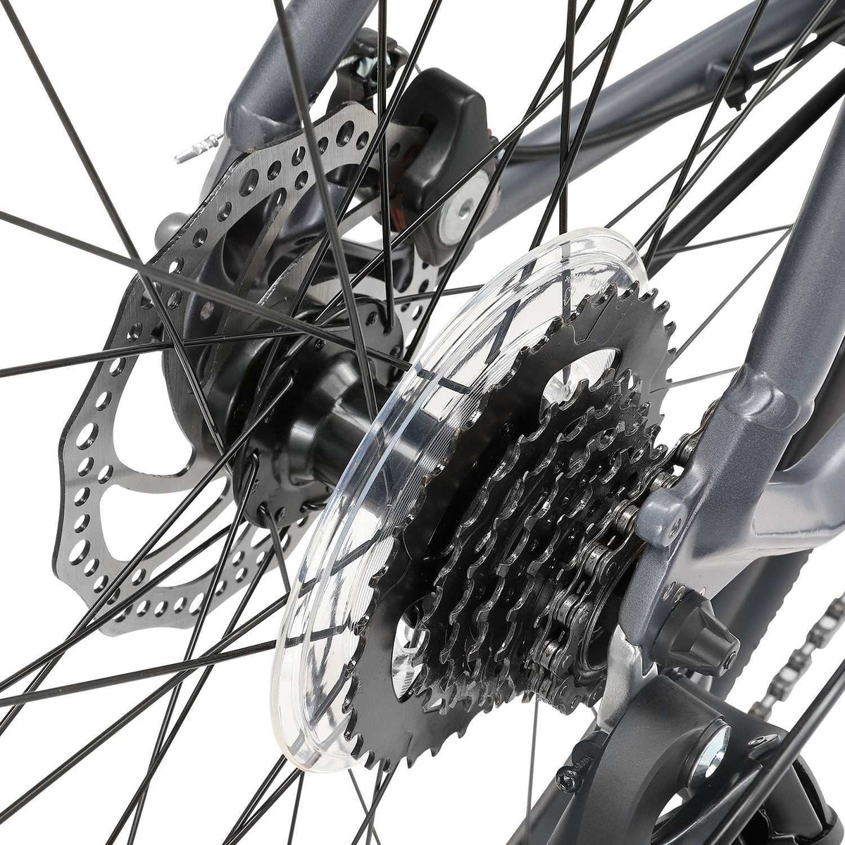 Lightweight Alloy 700C Hybrid Bike in Graphite