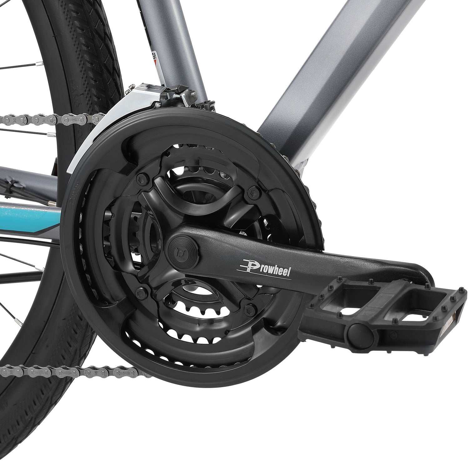Lightweight Alloy 700C Hybrid Bike in Graphite