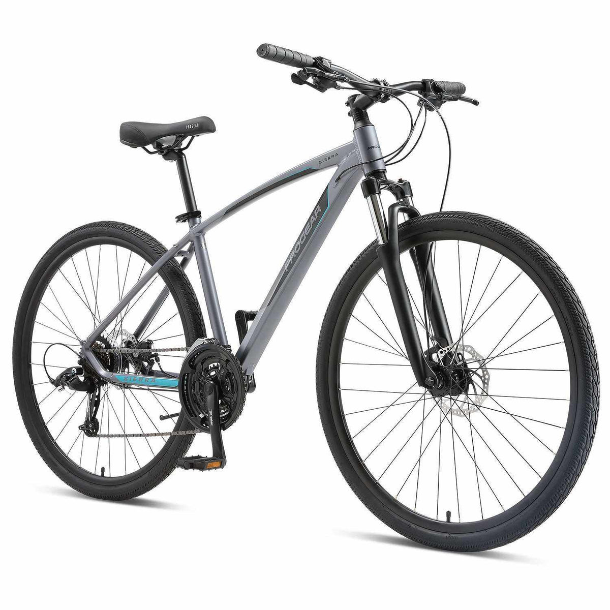 700C Lightweight Hybrid Bike with 21 Speed | Graphite
